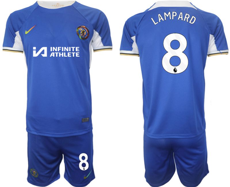 Men 2023-2024 Club Chelsea FC home blue #8 Soccer Jersey